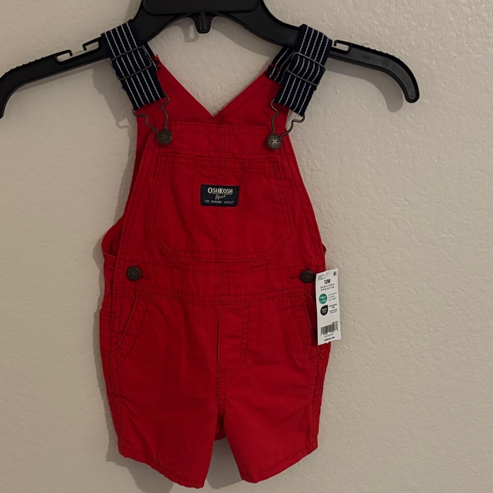 OshKosh B'gosh Vibrant Red Kids Overalls